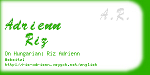 adrienn riz business card